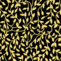 Seamless Leaf Pattern perfect for wallpapers, textiles, or background motifs