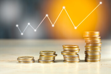 Business concept for financial growth, wealth mangement, making money,successful banking,insurance,...