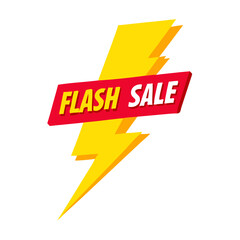 Lightning bolt icon with ‘Flash Sale’