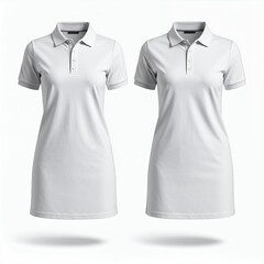 Two matching garments, adaptable and stylish, showcase potential attire options on white background