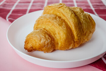 croissant on a plate