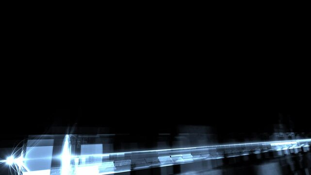 Daten&uuml;bertragung & virtuelle Planung, Konstruktion in moderner Produktion, Streaming, Informationstechnologie, Datenverarbeitung, Infrastruktur, Datenstruktur, Analyse, technische Struktur, blau

