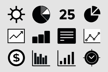 Strategy Line Editable Icon Set – Editable Stroke Vector Illustration