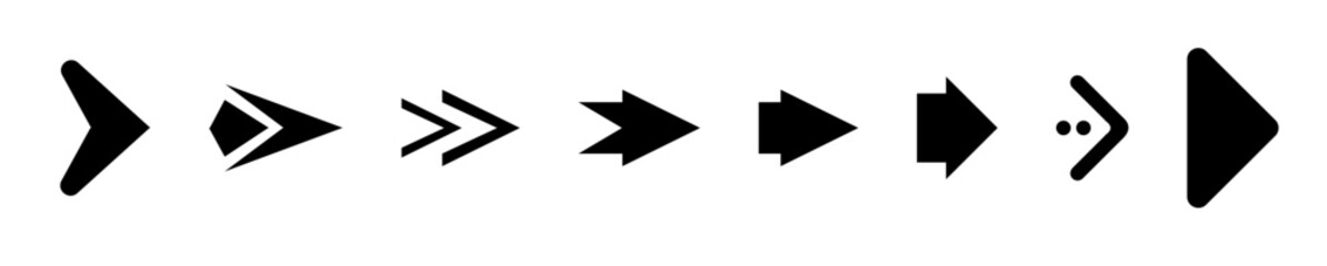 Set of black vector arrows. Arrow icon. Arrow vector icon. Arrow. Arrows vector collection