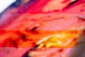 Large led projection screens. Colorful abstract background. Light show on the stage.	
