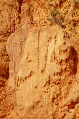 Golden Sea Cliffs and Rock Formations on a Sunny Algarve Beach