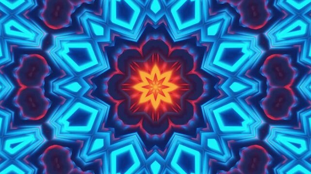 abstract fractal background with glowing lines
