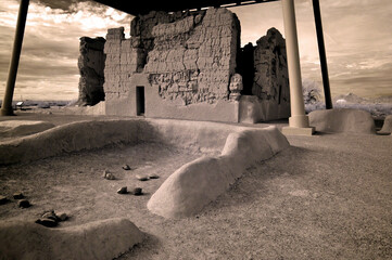 Casa Grande National Monument Infrared Sepia Tone