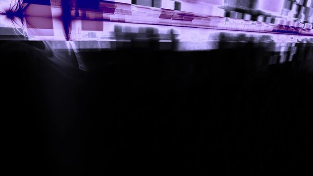 Daten&uuml;bertragung & virtuelle Planung, Konstruktion in moderner Produktion, High-Tech, Informationstechnologie, Datenverarbeitung, Infrastruktur, Datenstruktur, Analyse, technische Struktur, violett
