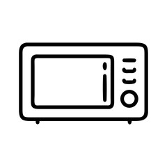  Microwave oven line icon