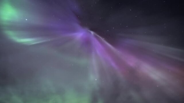 Auroral corona in the sky