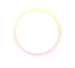 Colorful Round Frame with Gradient Glow