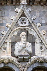 Obraz premium Detail of Pisa Baptistery of St. John in Pisa, Italy