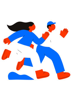 flat illustration of people 