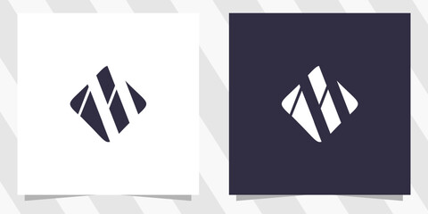 letter m logo design vector