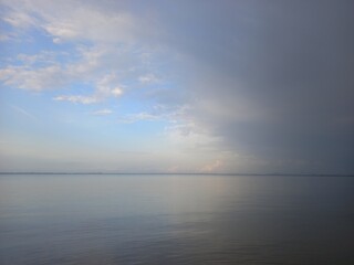 Fototapeta premium The atmosphere changes during the golden color as the background of the dusk sky. 