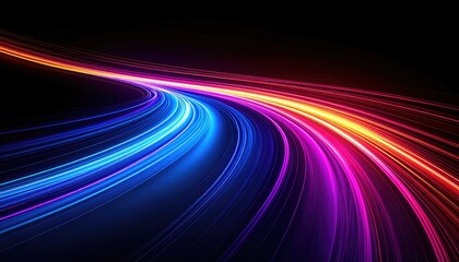Abstract vibrant speed lines