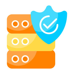 Data Privacy Flat Style Icon
