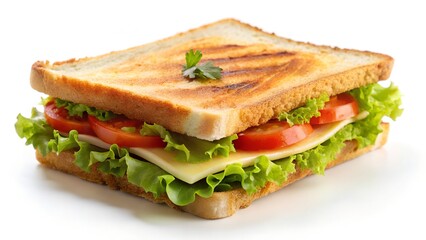 Toasted sandwich with fresh ingredients