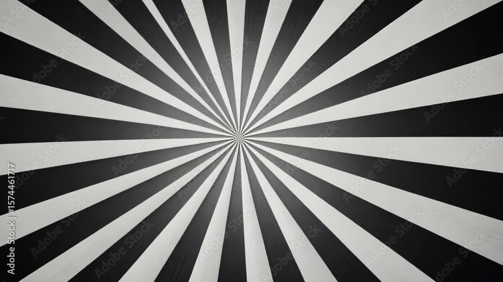 Poster radial lines abstract: a captivating black and white composition radiating from a central point, wit