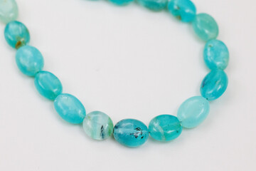 Natural Blue Opal Beads in Soft Aqua Tones

