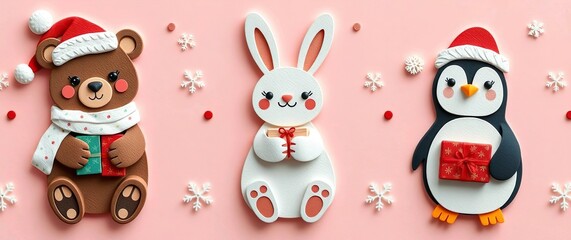 3d Christmas background