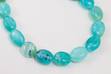Natural Blue Opal Beads in Soft Aqua Tones

