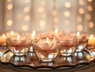 Tranquil Lotus Candles: A Serene Glow