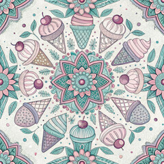 Fototapeta premium seamless floral pattern