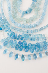 Natural Aquamarine Beads in Soft Blue Shades

