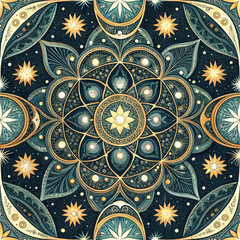 seamless pattern with flowers