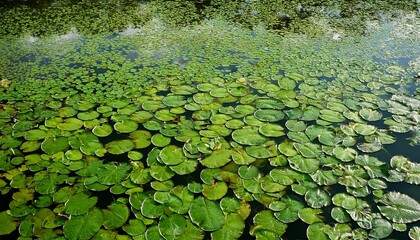 top view and full frame of water lettuce common duckweed green duckweed plants