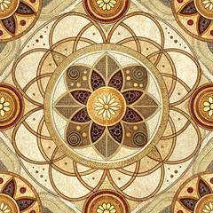 seamless pattern with flowers