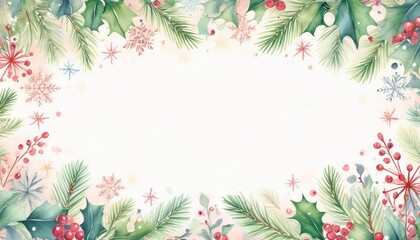 Fototapeta premium クリスマスのイラストフレーム