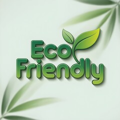 Eco-Friendly Logo Design with 3D Effect