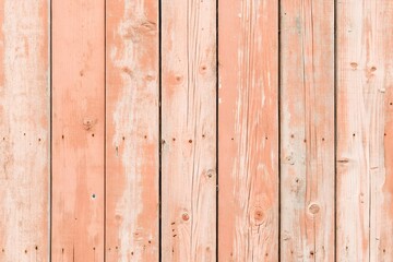 Peach Pink Painted Wooden Fence Background Texture