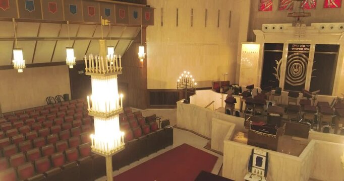 Aerial View of Jerusalem great synagogue, Israel.