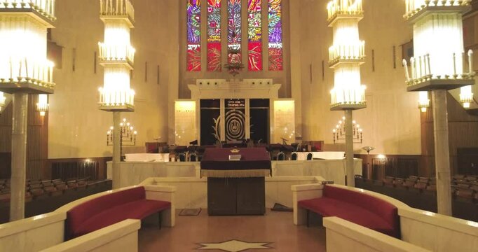 Aerial View of Jerusalem great synagogue, Israel.