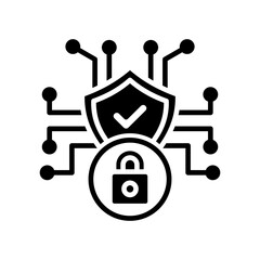 Cyber Security glyph icon