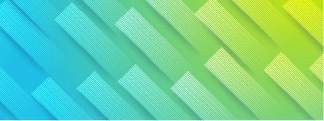 Diagonally striped rectangles in blue and green gradient, ideal for backgrounds, web design, digital art, abstract patterns, and branding.