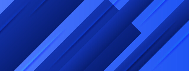 Obraz premium Diagonal blue abstract shapes suitable for modern digital backgrounds or technologythemed designs with a futuristic feel and vibrant color palette.