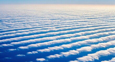 Early Morning Cirrocumulus Texture Ripple Pattern Clouds Serene Sky Formation