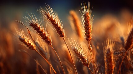 Golden wheat field at sunset (2)