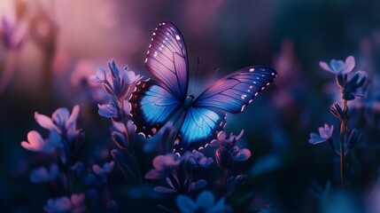 Magical Transformation of Butterflies in a Meadow