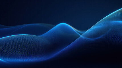 Obraz premium abstract background of shifting blue light waves, gentle illumination, ambient cinematic feel, seamless visual effect, elegant minimalism
