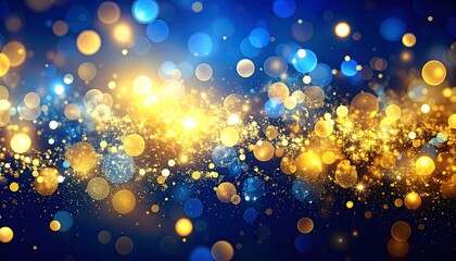 Glowing festive lights with dreamy blur high resolution photo