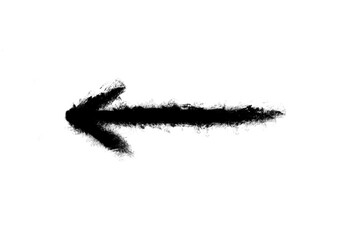 Grunge arrow vector. Grunge arrow brush paint.
