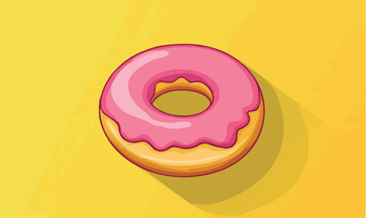 Obraz premium donut isolated on white