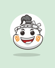 Happy Dumpling Samurai with Orange Cheeks