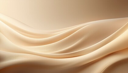 Obraz premium light beige smooth gradient glowing color wave background generative ai